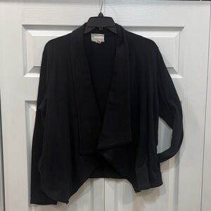 Caslon Black Open Front Cardigan Size XL Pockets